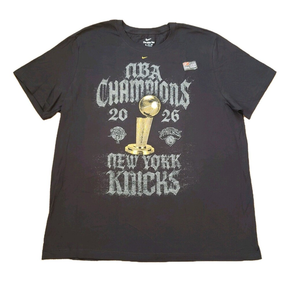 NWT Nike New York Knicks Finals Champions Locker Room Size XXL Unisex Black NBA